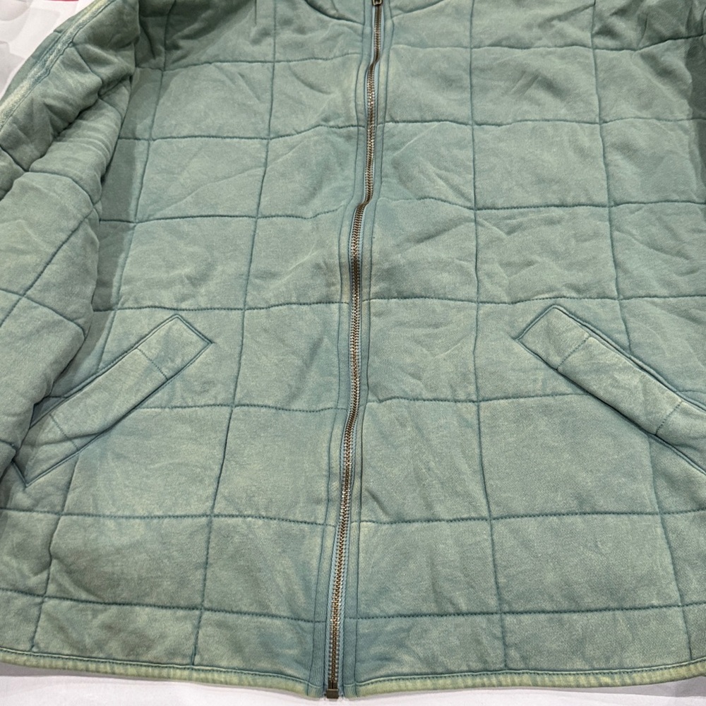 In Bloom Women's Green Quilted Utility Jacket - Picture 3 of 4